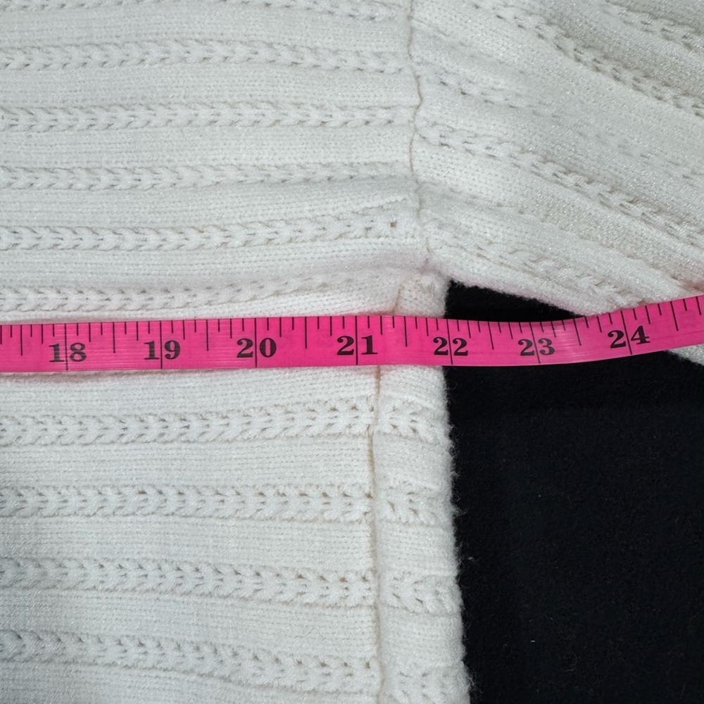Cream Open-Front Cardigan - Picture 8 of 8